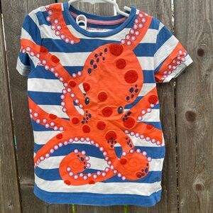 6-7y Octopus Mini Boden Tee. Like new.